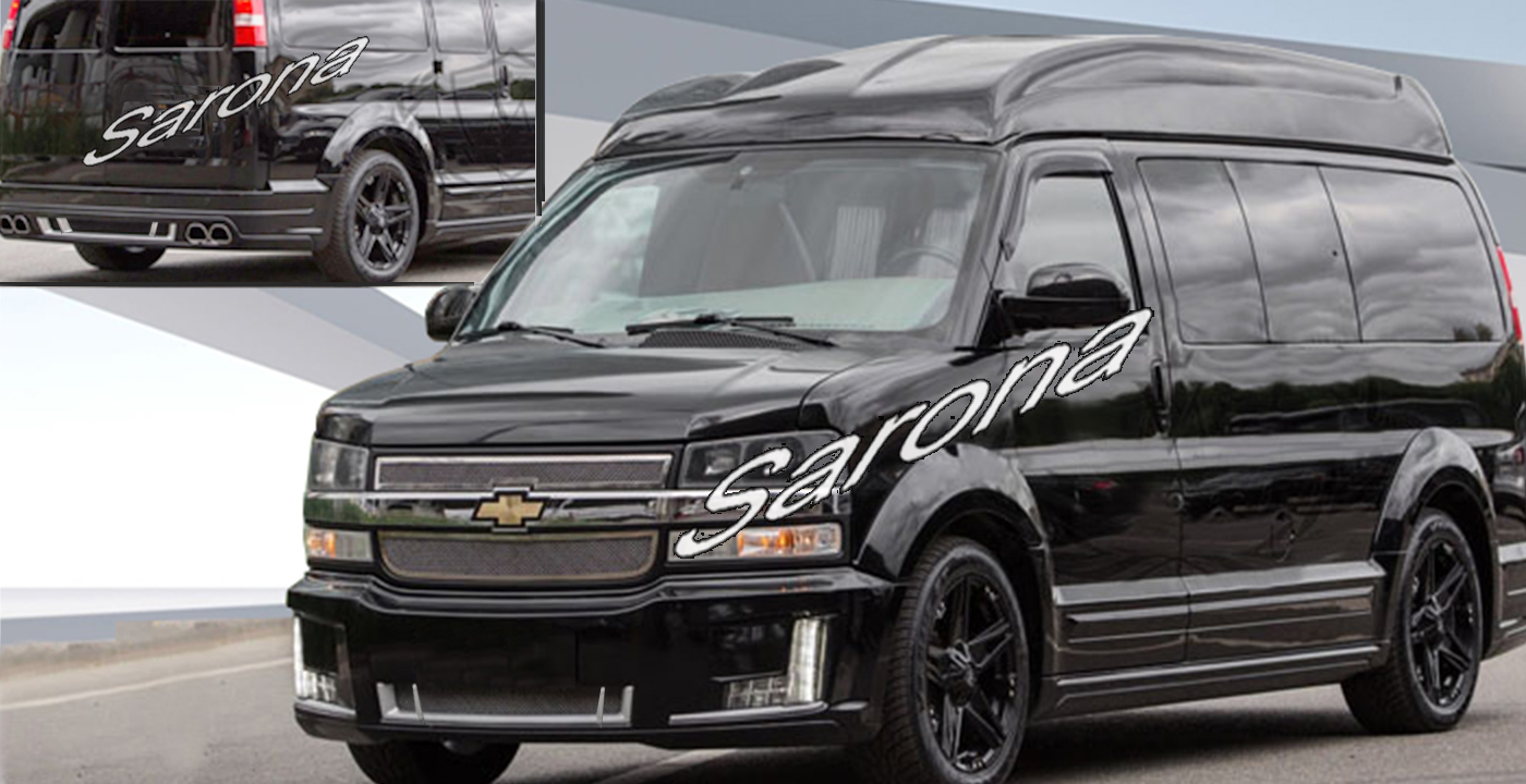 Custom Chevy Express Van  Body Kit (2003 - 2023) - $6500.00 (Part #CH-055-KT)